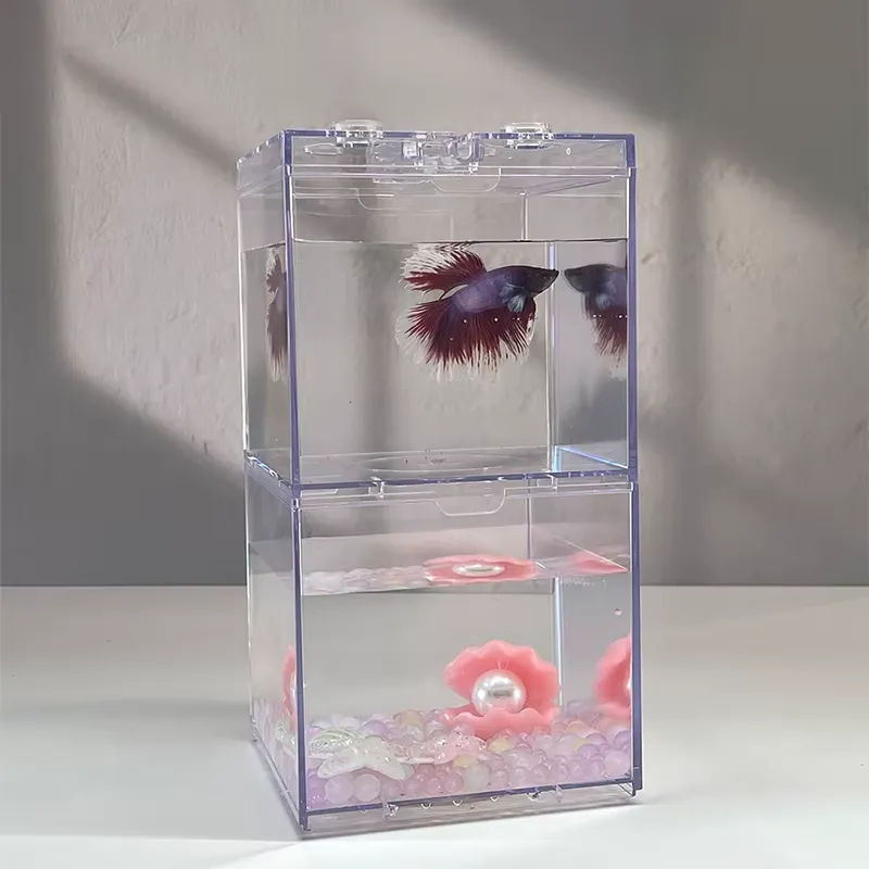 Aquarium Fish Light - 릴랙스라인 미니 수족관 박스 테이블 장식