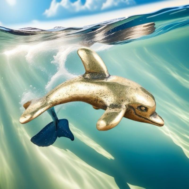 핫 세일 황동 돌고래 장식품 빈티지 수제 제작 빈티지  - Aquarium Fish Dolphin 리뷰 및 가격