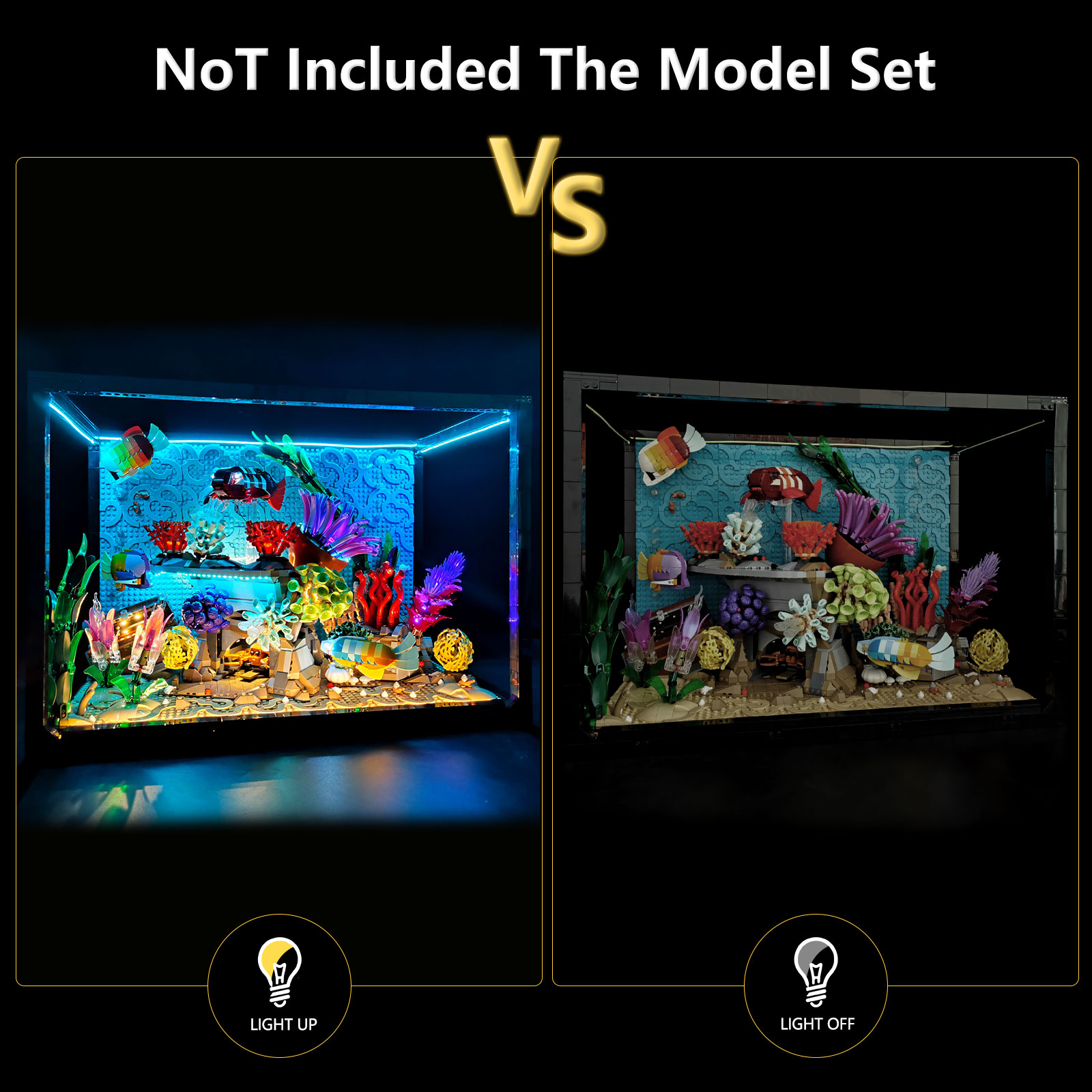 레고 10366 열대 수족관과 호환되는 LYBMTWF  - Aquarium Fish Light 리뷰 및 가격