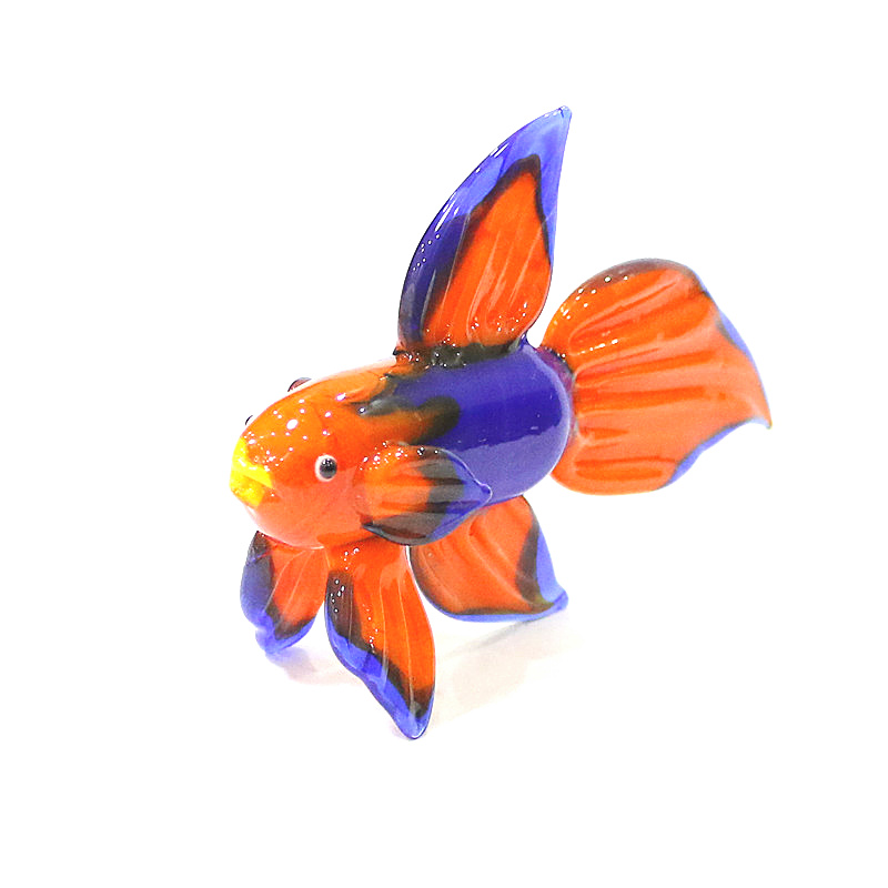 오렌지 무라노 유리 열대어 입상 장식품, 귀여운 수제  - Aquarium Fish Small 리뷰 및 가격
