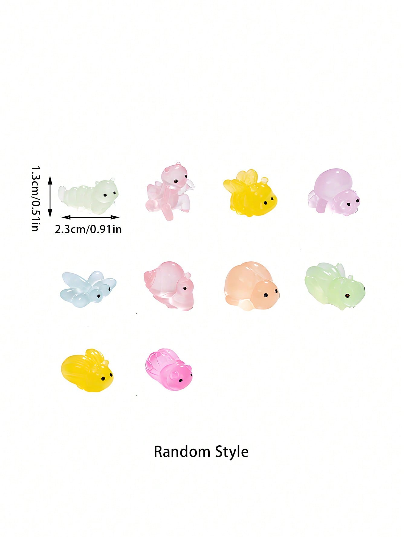 16개 야광 미니 레진 소 피규어, 요정 정원, 미니어 - Aquarium Fish Small 리뷰 및 가격